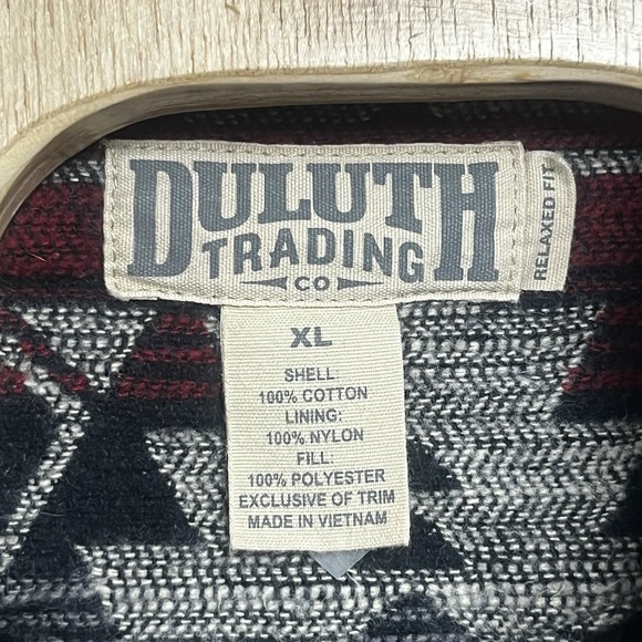 Duluth Trading Co Tucson Jac Shirt Jacket with Southwestern Aztec Print Size XL - Picture 4 of 5